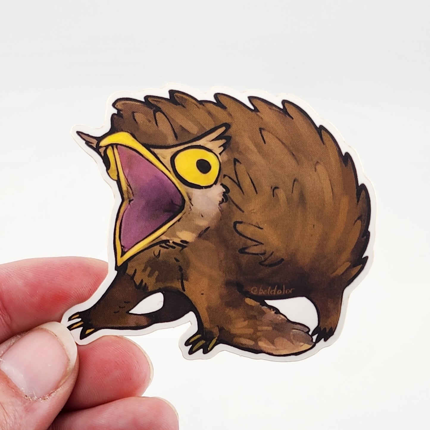 Hogmouth Owlbear Sticker