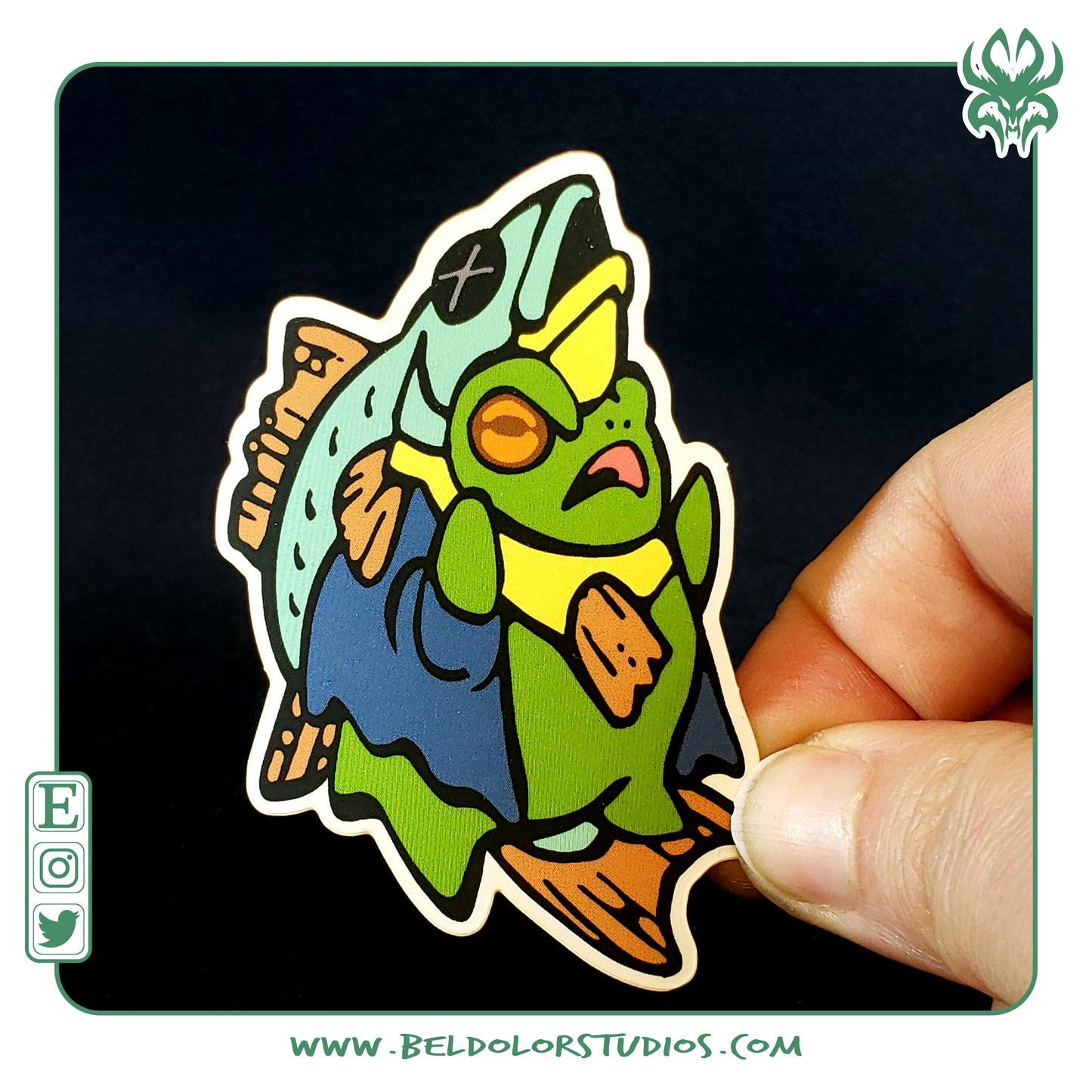 Frog Pope Sticker